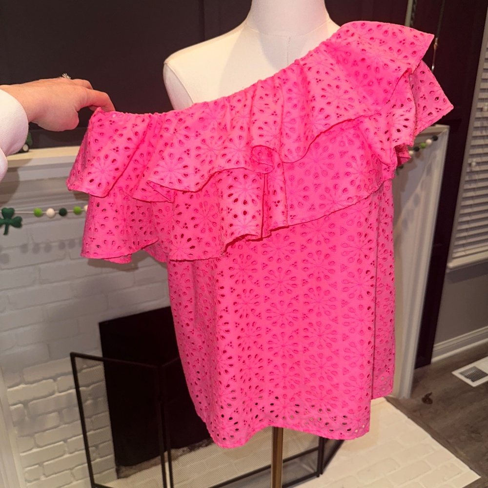 Lilly Pulitzer Ruffle Top - Picture 4 of 7